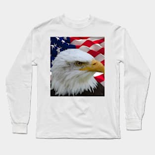 Bald Eagle (Patriotic) Long Sleeve T-Shirt